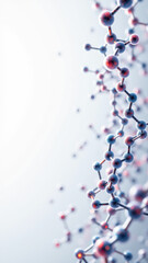 GLP-1 molecule with atomic detail in a realistic illustration.