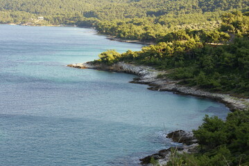 island, bays, slope, sea,