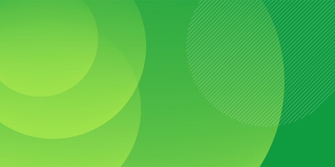 Abstract yellow and green background with circles. Vector illustration