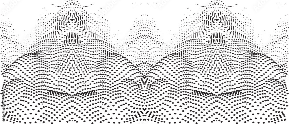 Poster monochrome texture composed of irregular graphic elements. distressed uneven grunge background. abst