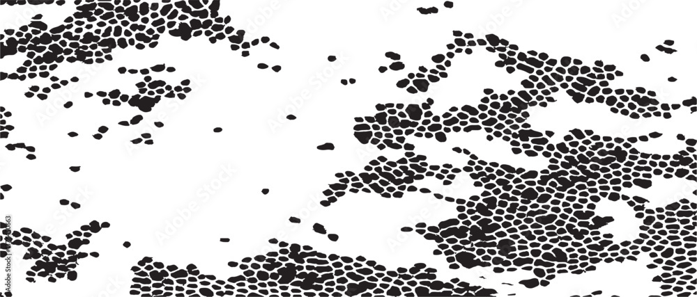 Poster monochrome texture composed of irregular graphic elements. distressed uneven grunge background. abst