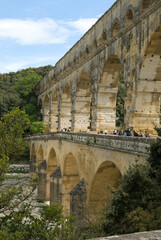Fototapeta premium Pont du Gard, Patrimoine de l'UNESCO, 30, Gard, France
