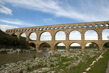 Obraz premium Pont du Gard, Patrimoine de l'UNESCO, 30, Gard, France