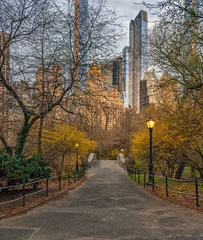 Gapstow Bridge in Central Park, early spring
