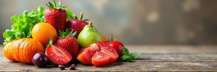 Realistic photo of assorted healthy foods arranged in pyramid shape, fresh food, lean protein