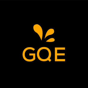 GQE creative minimalist letter logo.		
