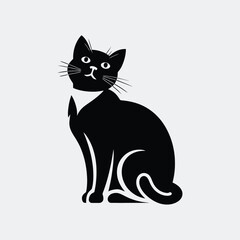 Cat vector, cat logo, silhouette cat vector