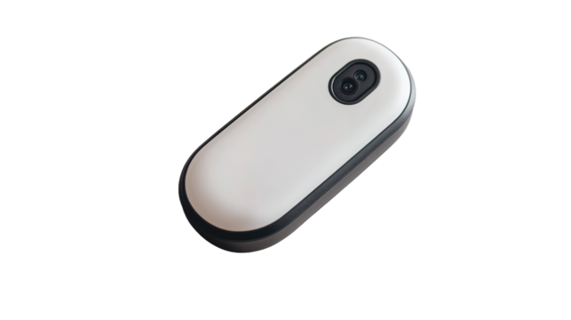 Portable baby monitor with clip-on camera for parents home tech gadget convenience close-up view childcare