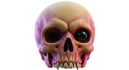 Isolated Skull Evil Scary