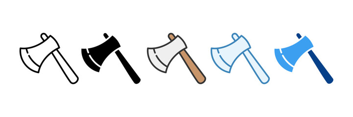 Axe  Icon Set Multiple Style Collection