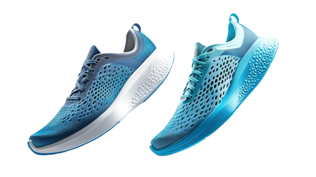 Showcasing lightweight running shoes perfect breathability for comfortable athletic training