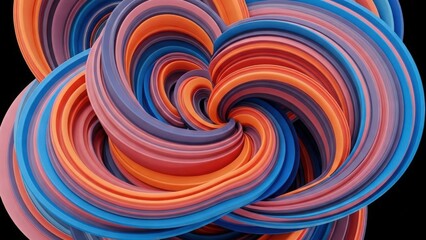 4K HD High-Quality Colourful Swirl Wallpaper Background | Abstract Vibrant Fluid Art | 16:9 Desktop