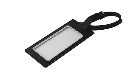 Travel essentials minimalist luggage tag with black strap for stylish organization home or airport environment