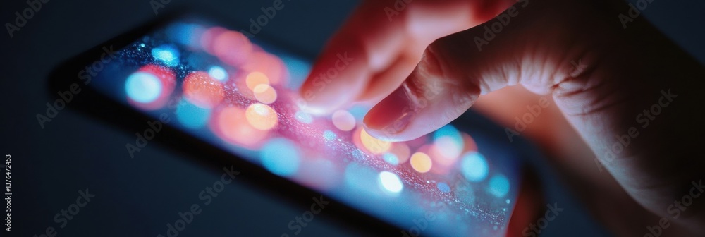 Poster immersive digital interaction next-gen touchscreen experience revealing vibrant ar interface - futur