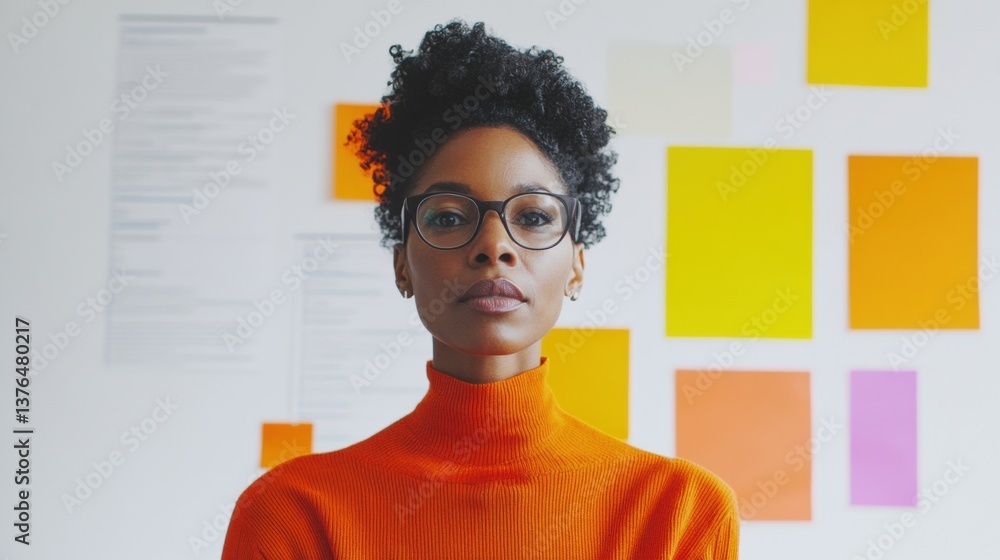 Poster Minimalist Maximalism Dynamic Professional Learning Spaces - Vibrant Gen Z Academic Design with Bold Color Theory and Empowered Educational Innovation