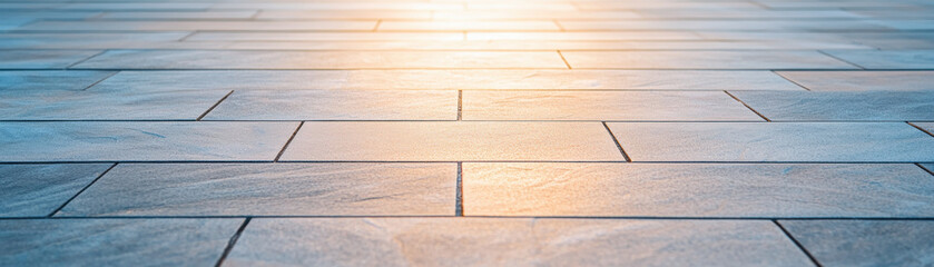 polished stone walkway reflects light beautifully, showcasing smooth surface with modern design. natural stone tiles create elegant and inviting atmosphere