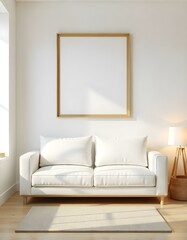 Living room interior with high quality decorations 
