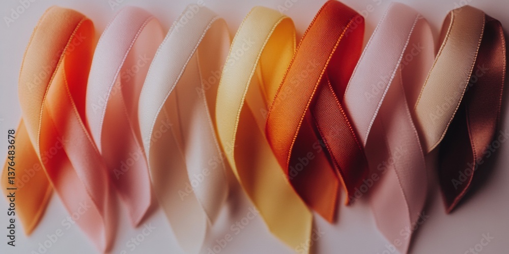 Aufkleber compassionate color code inclusive healthcare advocacy ribbons highlighting diverse medical awarenes