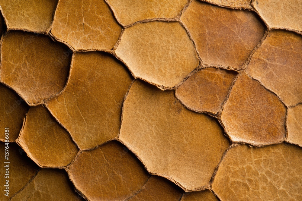 Poster organic biomimetic texture design sustainable earthy hexagonal pattern exploring natural materiality