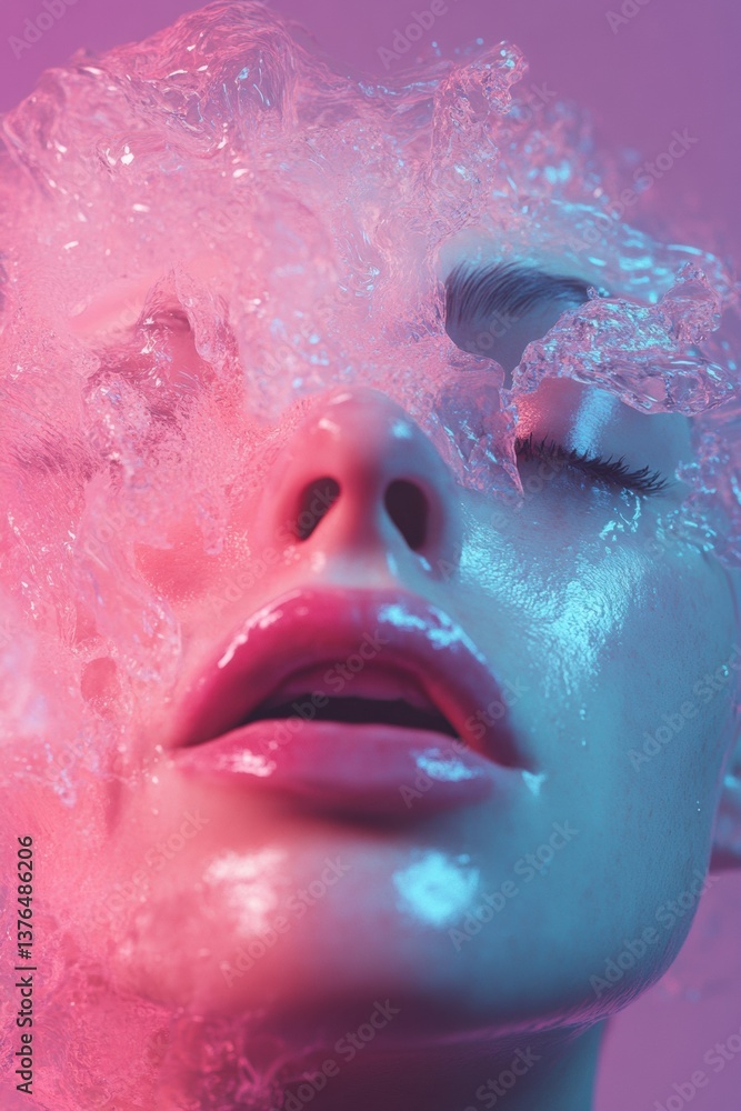 Aufkleber sensory synesthesia immersive perfume day experience - chromatic wellness aesthetic for digital emot