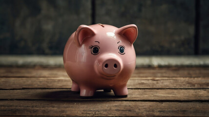 pink piggy bank