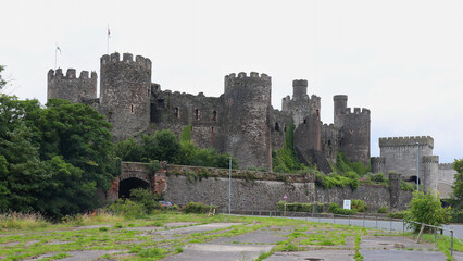 Impressive castel in Conwy, Wales.
