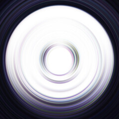 Colorful radial motion effect. Abstract rounded background. Color curves and sphere.