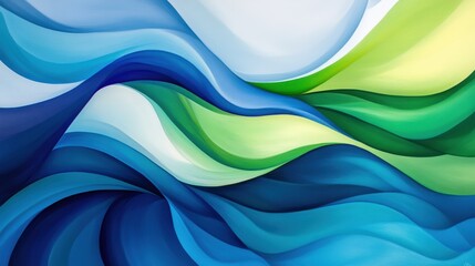 Obraz premium Colorful abstract waves a dynamic display of artistic expression
