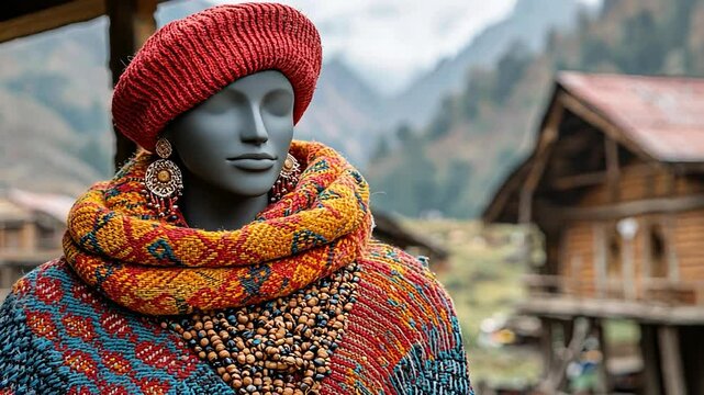 iconic himachali woolen chola video indian attire