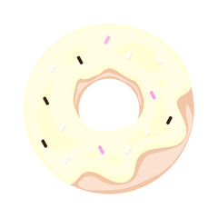 vector illustration of a donut