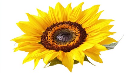 Obraz premium Bright and Cheerful Sunflower with Rich Yellow Petals and Center
