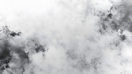A high-contrast image featuring abstract shapes formed by black and white smoke or dust, creating a dynamic and textured background.