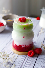 Matcha Latte Himbeer 