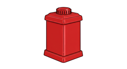 Isolated Red Post Box