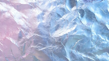 Fototapeta premium Translucent texture with pastel colors creates a soothing and visually dynamic aesthetic, reminiscent of glass or ice with subtle pink and blue tints.