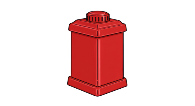 Isolated Red Post Box