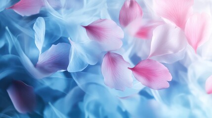 Obraz premium Delicate floral petals nature scene abstract artwork soft colors close-up view tranquility