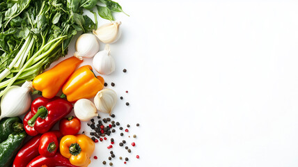 Macro photography of Sinigang showcasing its intricate flavors and textures with a white backdrop.