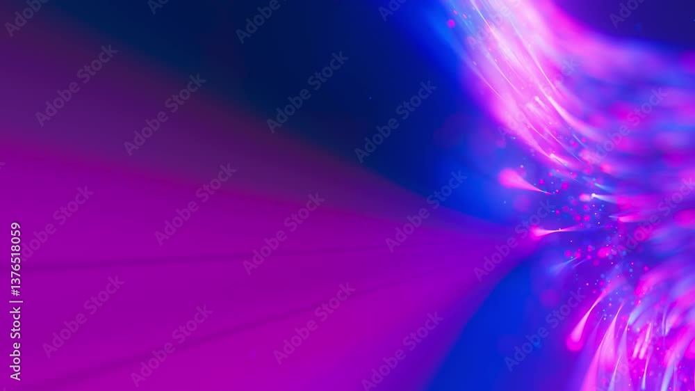 Poster extreme closeup of big data light speed flow. abstract digital data stream of quantum computing. cyb
