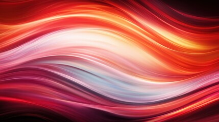 Fototapeta premium Dynamic flowing waves abstract art digital design colorful environment close-up motion concept