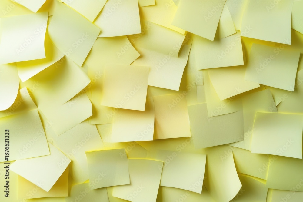 Poster scrum agile note: yellow post-it story for effective message capturing