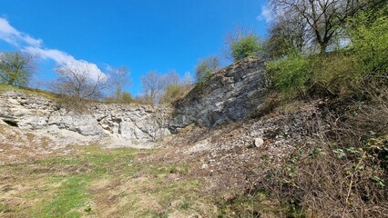 Landscape conservation area Langes Tal with Quarry in Schlangen