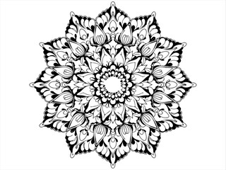 vector illustration of a mandala, a cute vector art.