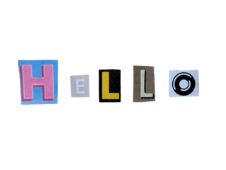 Magazine Letters Collage Newspaper Letter Word Hello PNG Transparent 