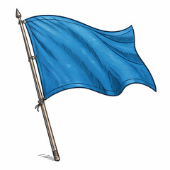 National Flag of IAEA Background with flag of IAEA