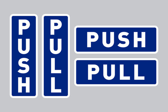 Push Pull Door Signs