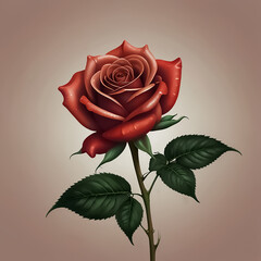 old school vintage rose black and white tattoo