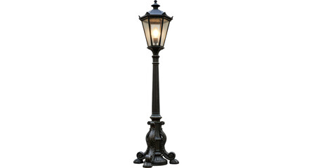 Isolated Vintage Street Lamp