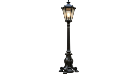 Isolated Vintage Street Lamp