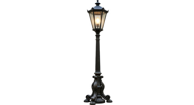 Isolated Vintage Street Lamp